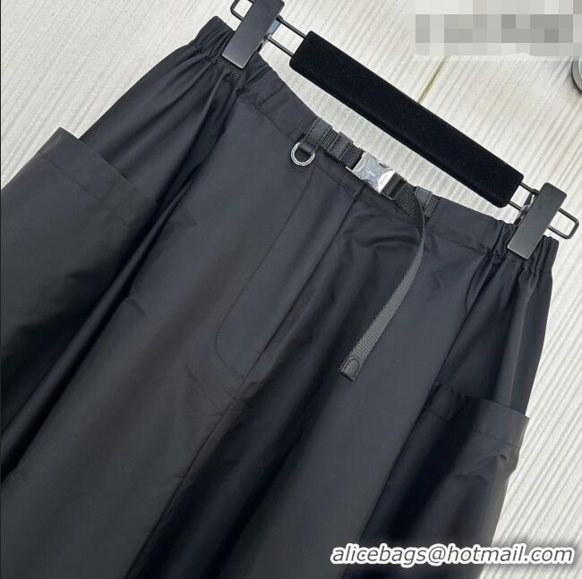 Best Price Prada Nylon Skirt P031001 Black 2026