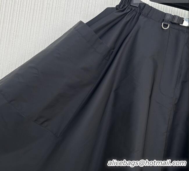 Best Price Prada Nylon Skirt P031001 Black 2026