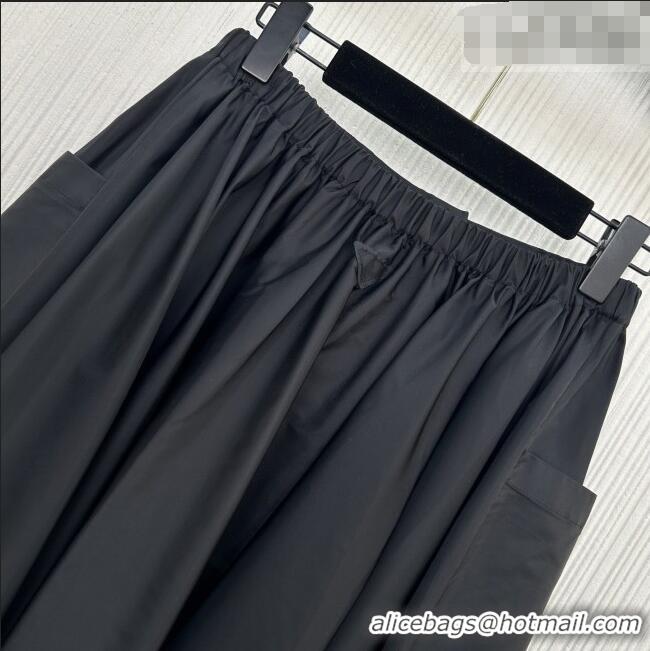 Best Price Prada Nylon Skirt P031001 Black 2026