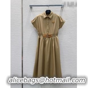 Famous Brand Prada Long Dress P031011 Brown 2026