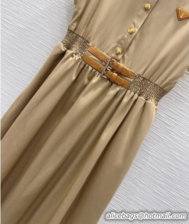 Famous Brand Prada Long Dress P031011 Brown 2026