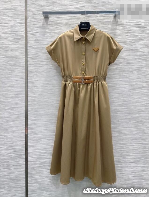 Famous Brand Prada Long Dress P031011 Brown 2026