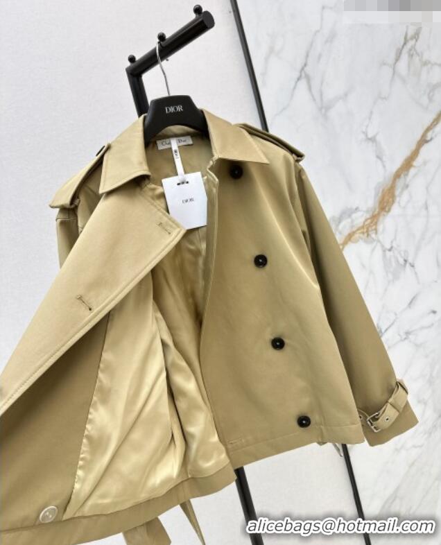 Buy Fashionable Dior Trench Coat D031010 Khaki 2026