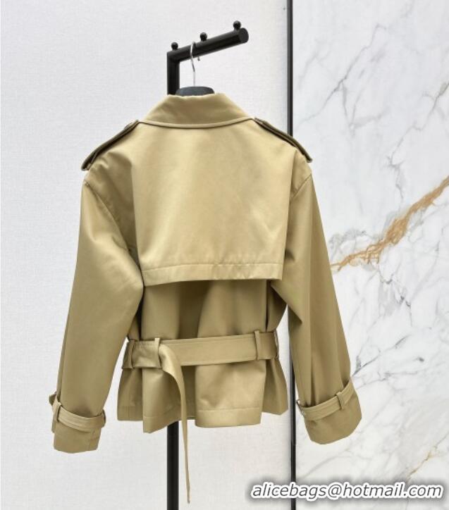 Buy Fashionable Dior Trench Coat D031010 Khaki 2026