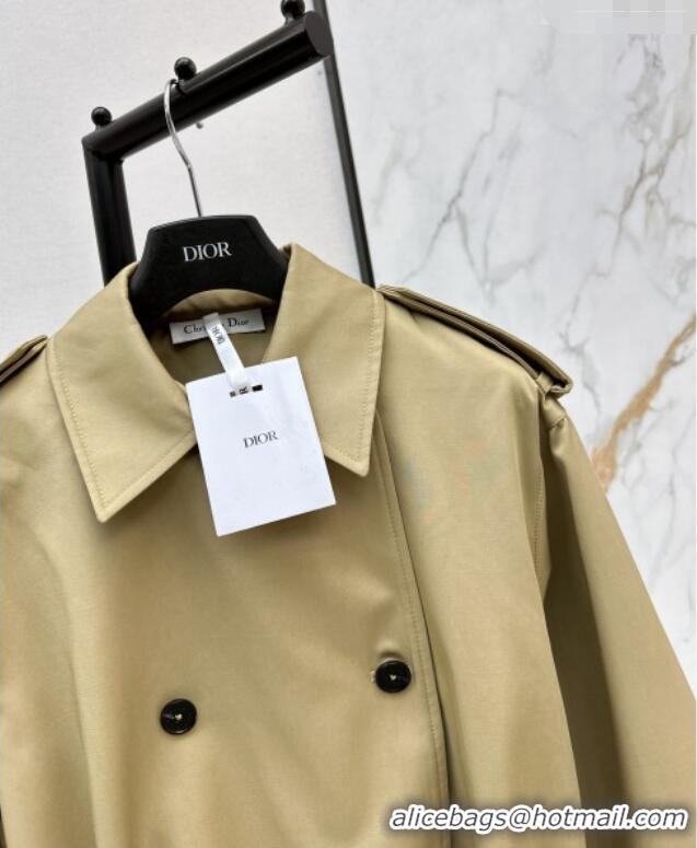 Buy Fashionable Dior Trench Coat D031010 Khaki 2026