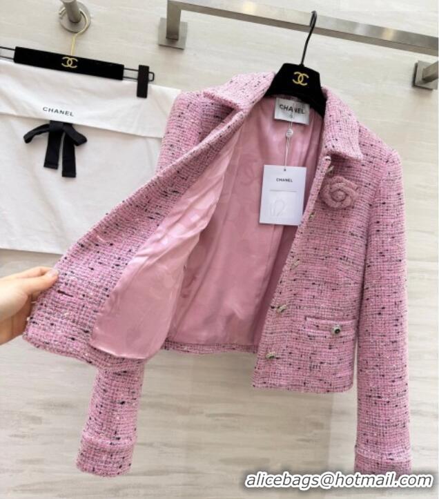 Market Sells Chanel Tweed Jacket CH031101 Pink 2026