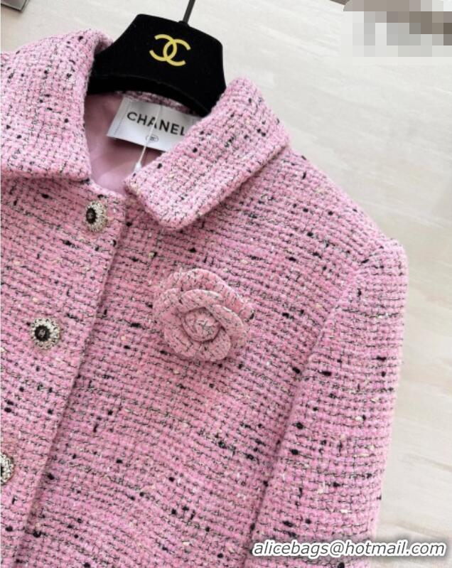Market Sells Chanel Tweed Jacket CH031101 Pink 2026