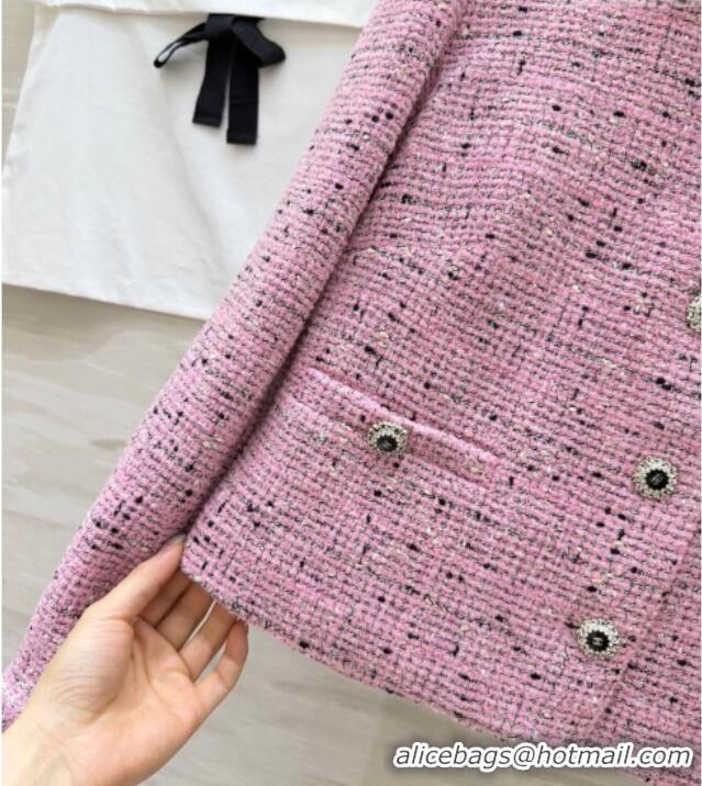 Market Sells Chanel Tweed Jacket CH031101 Pink 2026