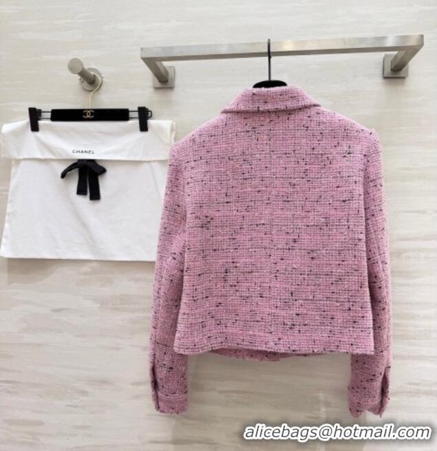Market Sells Chanel Tweed Jacket CH031101 Pink 2026