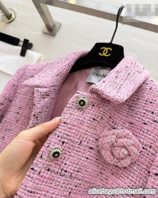 Market Sells Chanel Tweed Jacket CH031101 Pink 2026