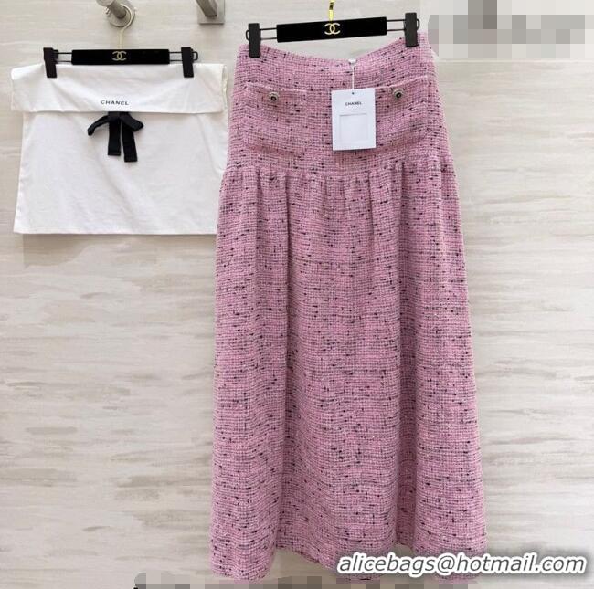 Famous Brand Chanel Tweed Skirt CH031101 Pink 2026
