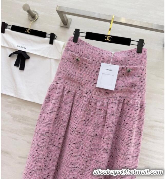 Famous Brand Chanel Tweed Skirt CH031101 Pink 2026