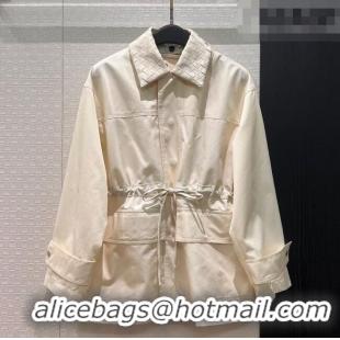 Buy New Cheap Bottega Veneta Leather Neck Jacket BV031105 White 2026