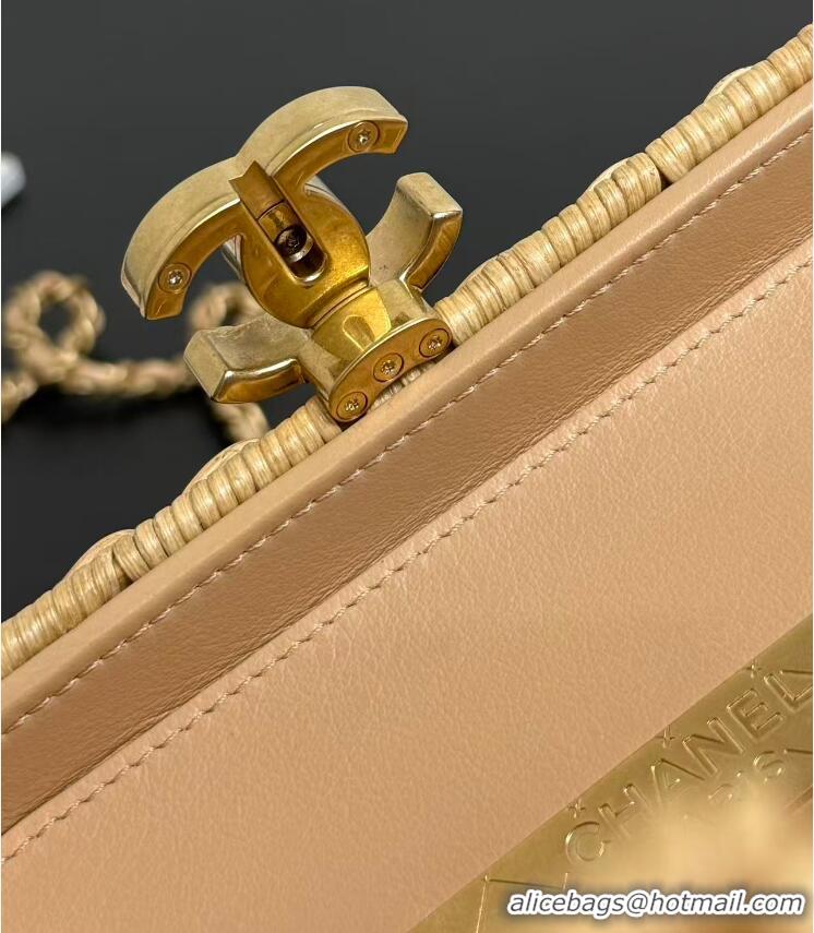 Trendy Design Chanel Vanity Case Braided Rattan With Gold-Tone Metal AS5993 Beige 2026