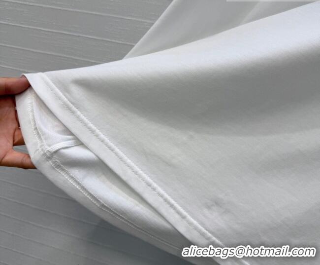 Low Cost Dior Cotton T-Shirt DR031101 White/Green 2026