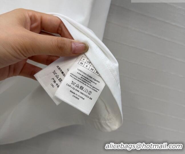 Low Cost Dior Cotton T-Shirt DR031101 White/Green 2026