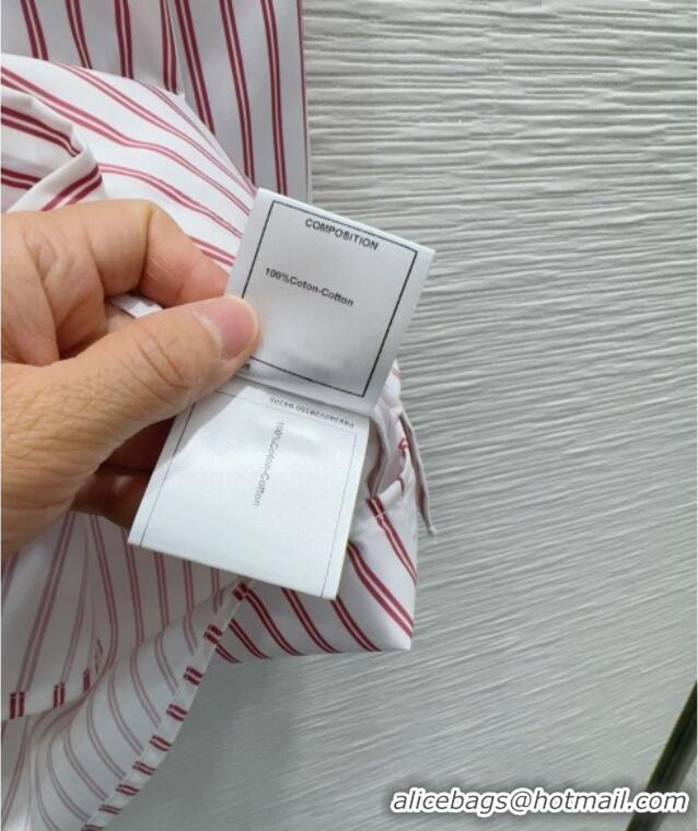 Market Sells Chanel Striped Cotton Shirt CH031103 Red 2026