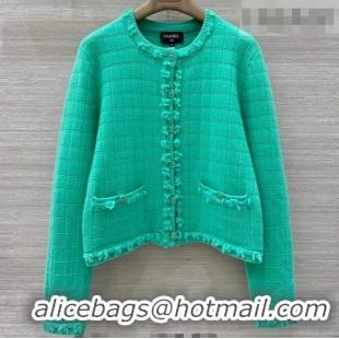 Fashion Discount Chanel Cashmere Cardigan CH031105 Green 2026