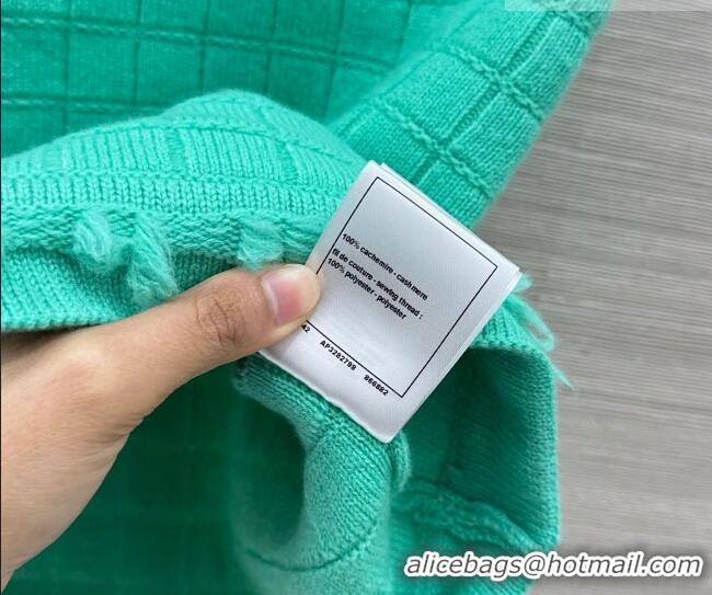 Inexpensive Chanel Cashmere Knit Skirt CH031105 Green 2026