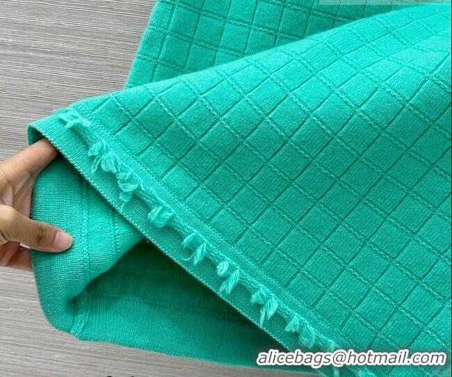 Inexpensive Chanel Cashmere Knit Skirt CH031105 Green 2026