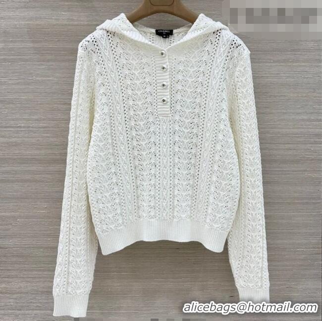 Original Cheap Chanel Knit Shirt CH031106 White 2026