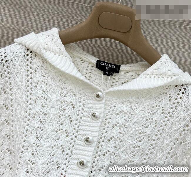 Original Cheap Chanel Knit Shirt CH031106 White 2026