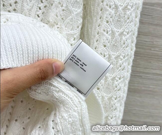 Original Cheap Chanel Knit Shirt CH031106 White 2026