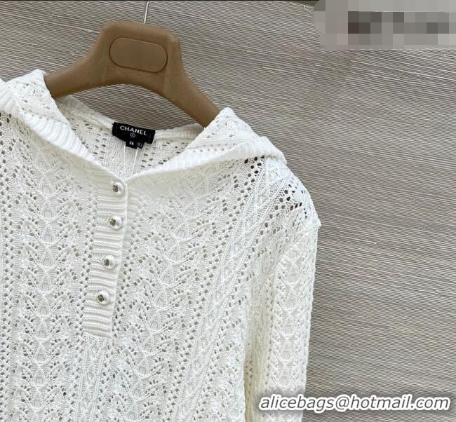 Original Cheap Chanel Knit Shirt CH031106 White 2026