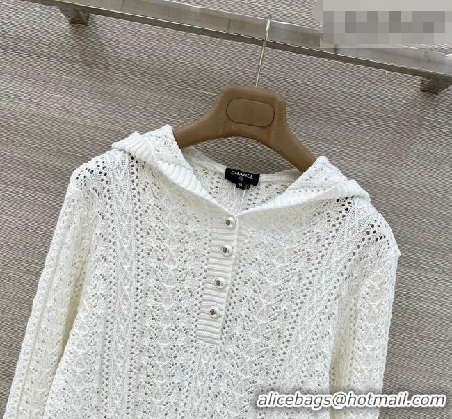 Original Cheap Chanel Knit Shirt CH031106 White 2026