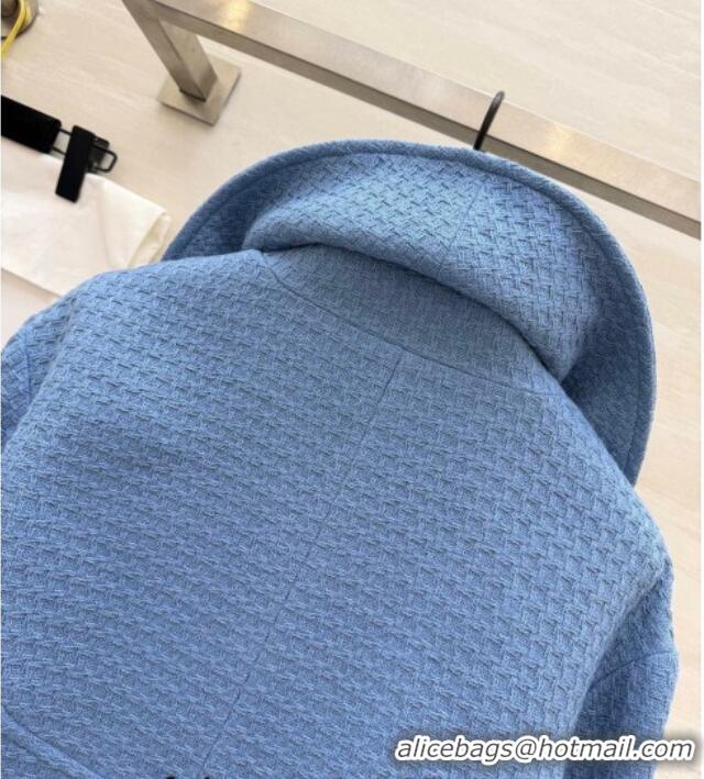 Spot Bulk Chanel Tweed Short Jacket CH031108 Light Blue 2026