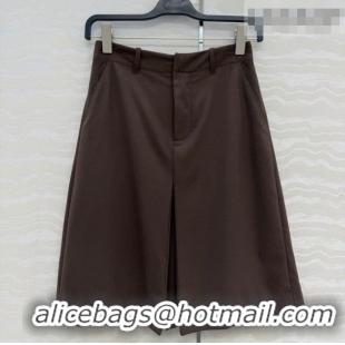 Grade Quality Loewe Wool Blend Skirt LW031101 Dark Brown 2026