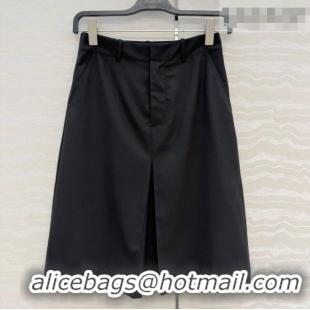 Trendy Design Loewe Wool Blend Skirt LW031101 Black 2026