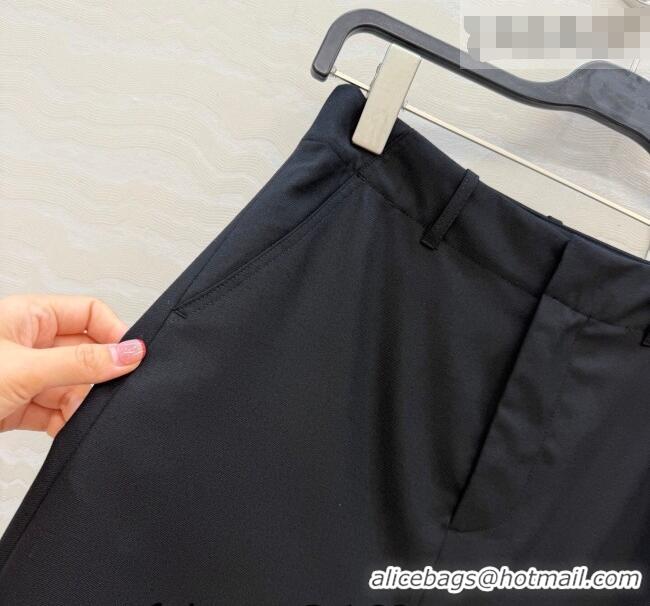 Trendy Design Loewe Wool Blend Skirt LW031101 Black 2026