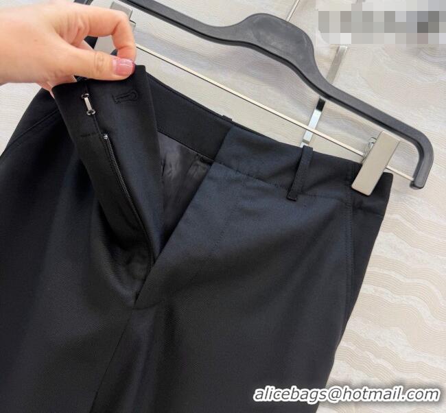 Trendy Design Loewe Wool Blend Skirt LW031101 Black 2026