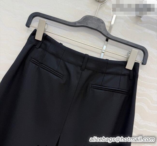 Trendy Design Loewe Wool Blend Skirt LW031101 Black 2026