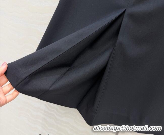 Trendy Design Loewe Wool Blend Skirt LW031101 Black 2026