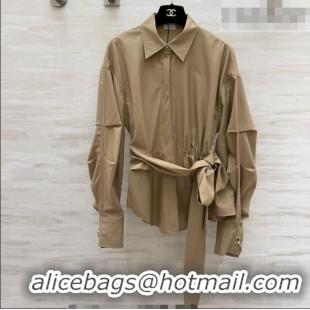 Best Price Loewe Ring Charm Shirt LW031102 Khaki 2026