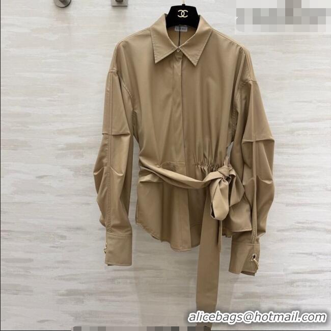 Best Price Loewe Ring Charm Shirt LW031102 Khaki 2026