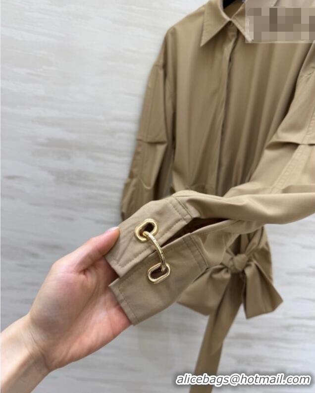 Best Price Loewe Ring Charm Shirt LW031102 Khaki 2026