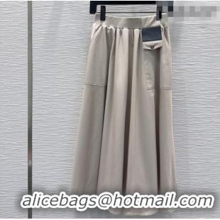 Modern Classic Loewe Skirt LW031103 Grey 2026