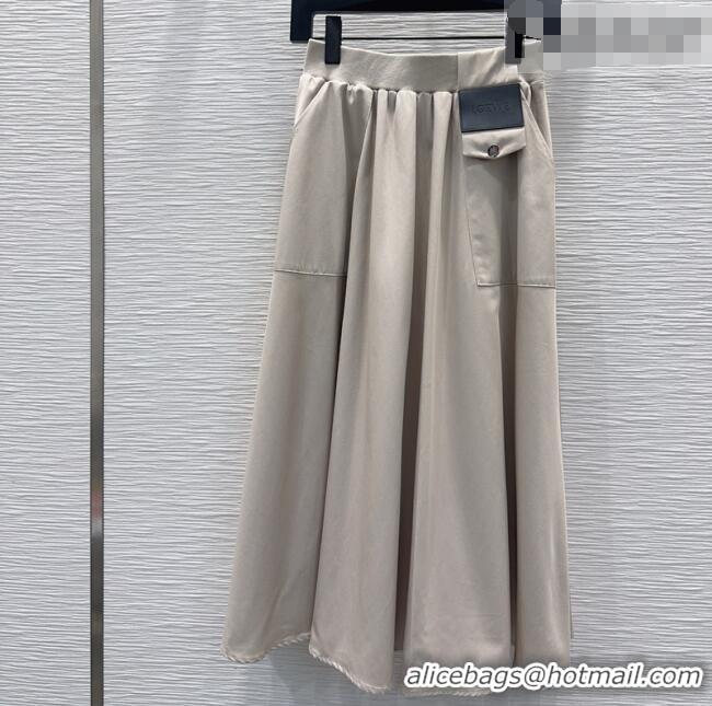 Modern Classic Loewe Skirt LW031103 Grey 2026