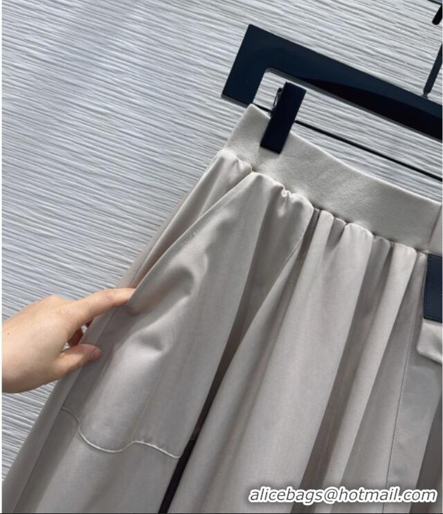 Modern Classic Loewe Skirt LW031103 Grey 2026