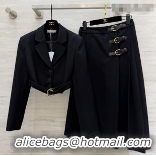 Most Popular Chloe Jacket and Skirt Set 0311 Black 2026