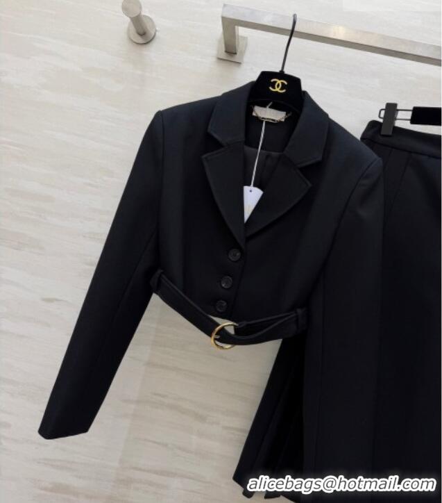 Most Popular Chloe Jacket and Skirt Set 0311 Black 2026