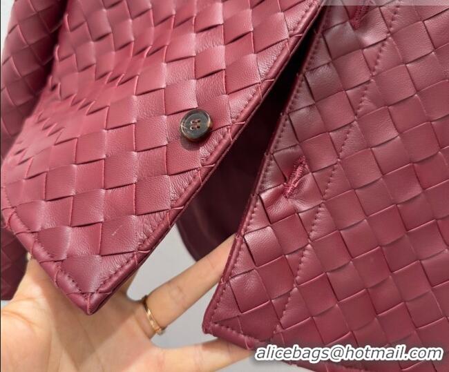 Well Crafted Bottega Veneta Woven Lambskin Leather Jacket BV031101 Red 2026