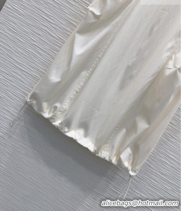 Luxury Cheap Prada Long Skirt PR031101 White 2026