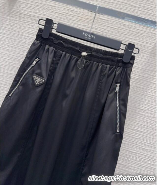 New Release Creation Prada Long Skirt PR031101 Black 2026