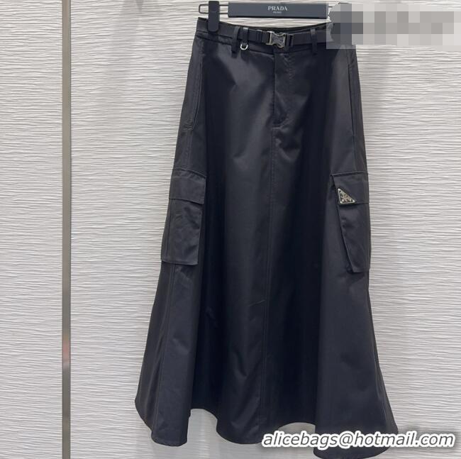 Market Sells Prada Long Skirt PR031104 Black 2026
