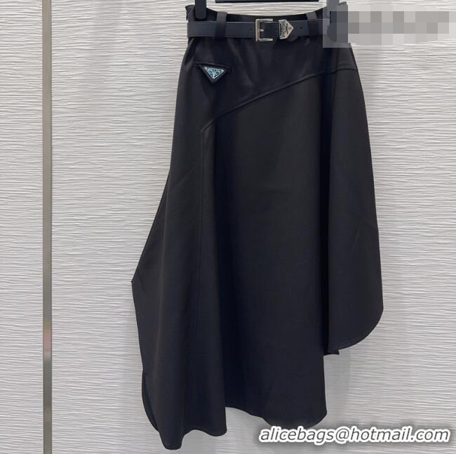 Luxury Inexpensive Prada Long Skirt PR031105 Black 2026