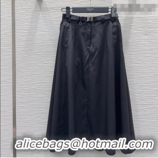 Well Crafted Prada Long Skirt PR031106 Black 2026